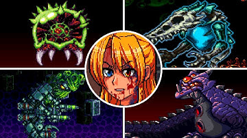 Super Metroid: X-Fusion - All Bosses + Ending