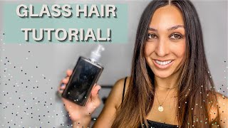 How to get Kim Kardashian inspired GLASS HAIR at home with Color wow dreamcoat | TUTORIAL