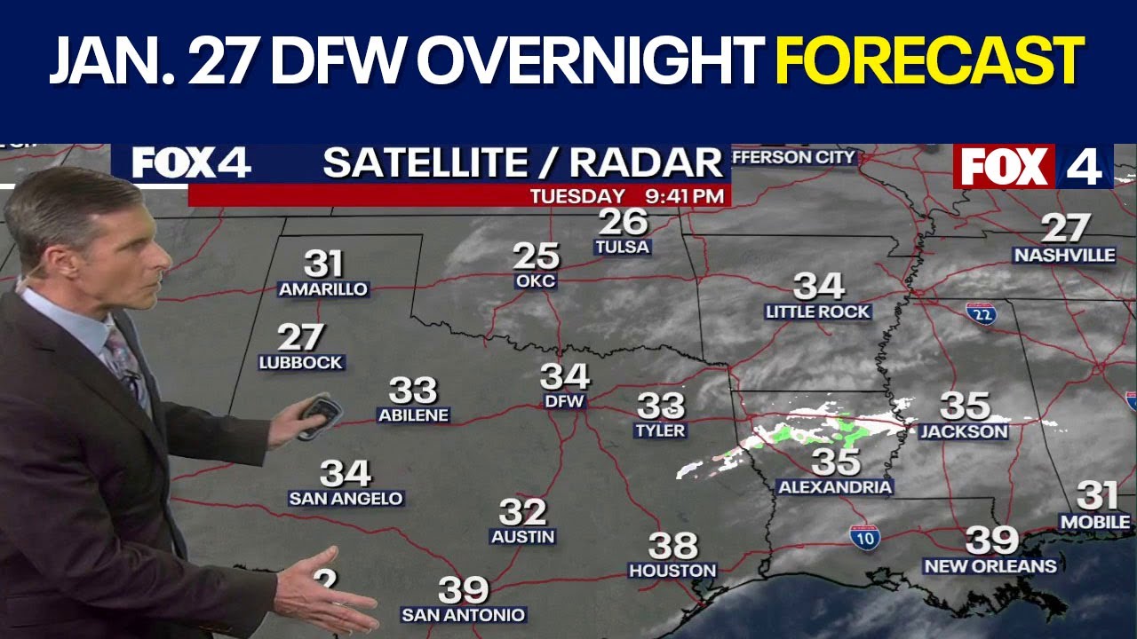 Dallas weather: Jan. 27 overnight forecast