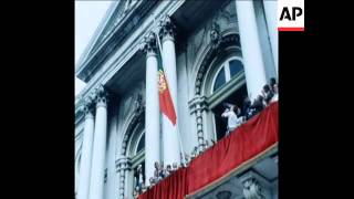 SYND 6 10 76 PORTUGAL CELEBRATING 66TH ANNIVERSARY OF THE REPUBLIC, PRESIDENT SPEAKING IN LISBON