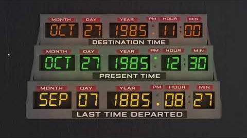 BTTF Time Circuits Simulator - Update