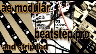 ae modular/tangible waves + beatstep pro jam 140 bpm + strip led