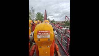 Maverick BACK ROW POV! 95° Drop & Multi-Launch (Cedar Point) 🐎