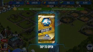 expansion and 2 solid gold packs: Jurassic world