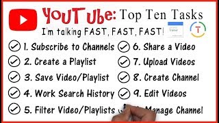 YouTube Tutorial: Top 10 Tasks