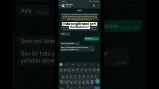 Eski Sevgili Geri Döner Mi ?