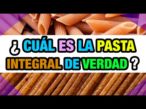 Vídeo: La pasta de blat integral és saludable?