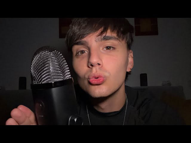 ASMR | I'll accompany you with positive thoughts before you sleep using my new microphone 🎙️