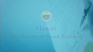 Hawaii - Certificate of Good Standing