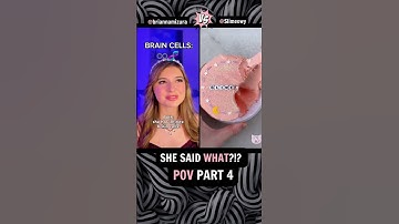 Amount of Brain Cells Part 4 - She Said WHAT?!? @briannamizura ASMR Slime @Slimeowy #shorts #viral