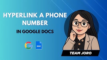 Google Docs: How To Hyperlink A Phone Number In Google Docs 2025 | Pc | 👍