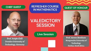 Valedictory Session | Refresher Course in Mathematics