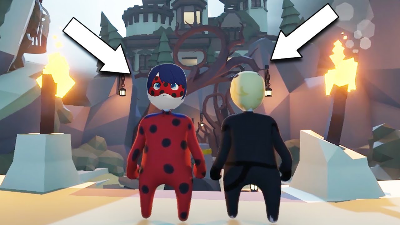 MUCİZE UĞUR BÖCEĞİ İLE KARA KEDİ ŞATODAN KAÇIŞ OYUNU Human Fall Flat