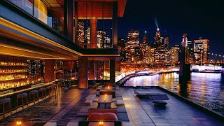 Romantic Jazz Lounge  Mellow Jazz Saxophone Serenade In Luxurious Rooftop Bar