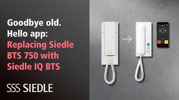 Goodbye old. Hello app: Replacing Siedle BTS 750 with IQ BTS (In-Home bus)