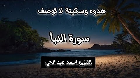 هدوء وسكينة لا توصف | قرآن هادئ للنوم والراحة النفسية😴 | سورة النبأ