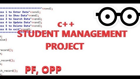 Student Management Project in C++ | Programming Fundamentals and OPP | Hindi/Urdu