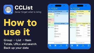 How to Use CCList | Groups, Lists and Items to Stop Forgetting Things screenshot 2