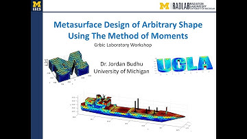 Seminar on 3D Method of Moments for Arbitrary Shaped Metasurfaces Using RWG Basis by Dr Jordan Budhu
