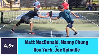 4.5 Pickleball - Matt MacDonald,  Manny Chung vs. Joe Spinalle, Ron York