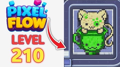 Pixel Flow Level 210 Walkthrough