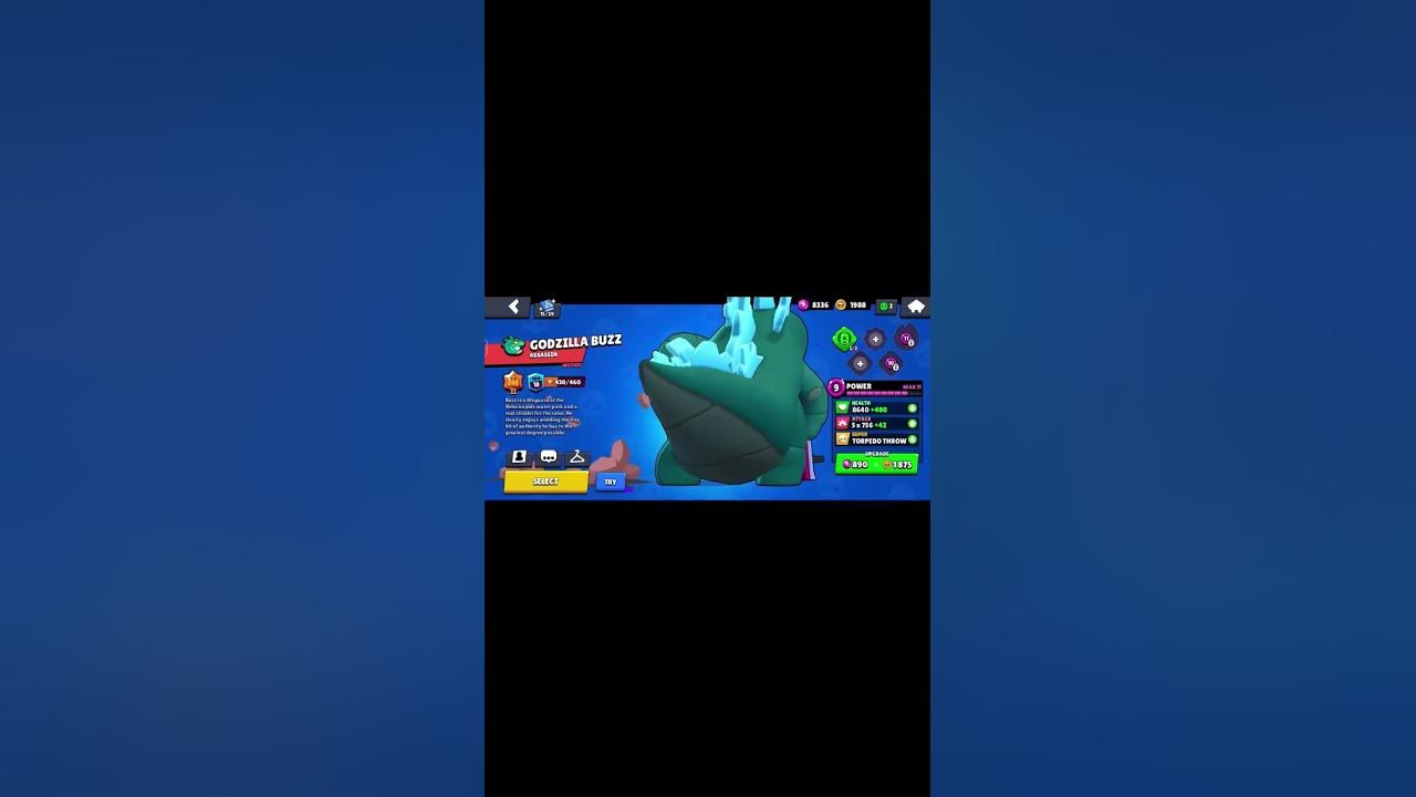 Buzzilla🗣️🔥 #brawlstars #buzzilla #godzilla #meme #lizard #buzz #bs #brawlstar #shorts