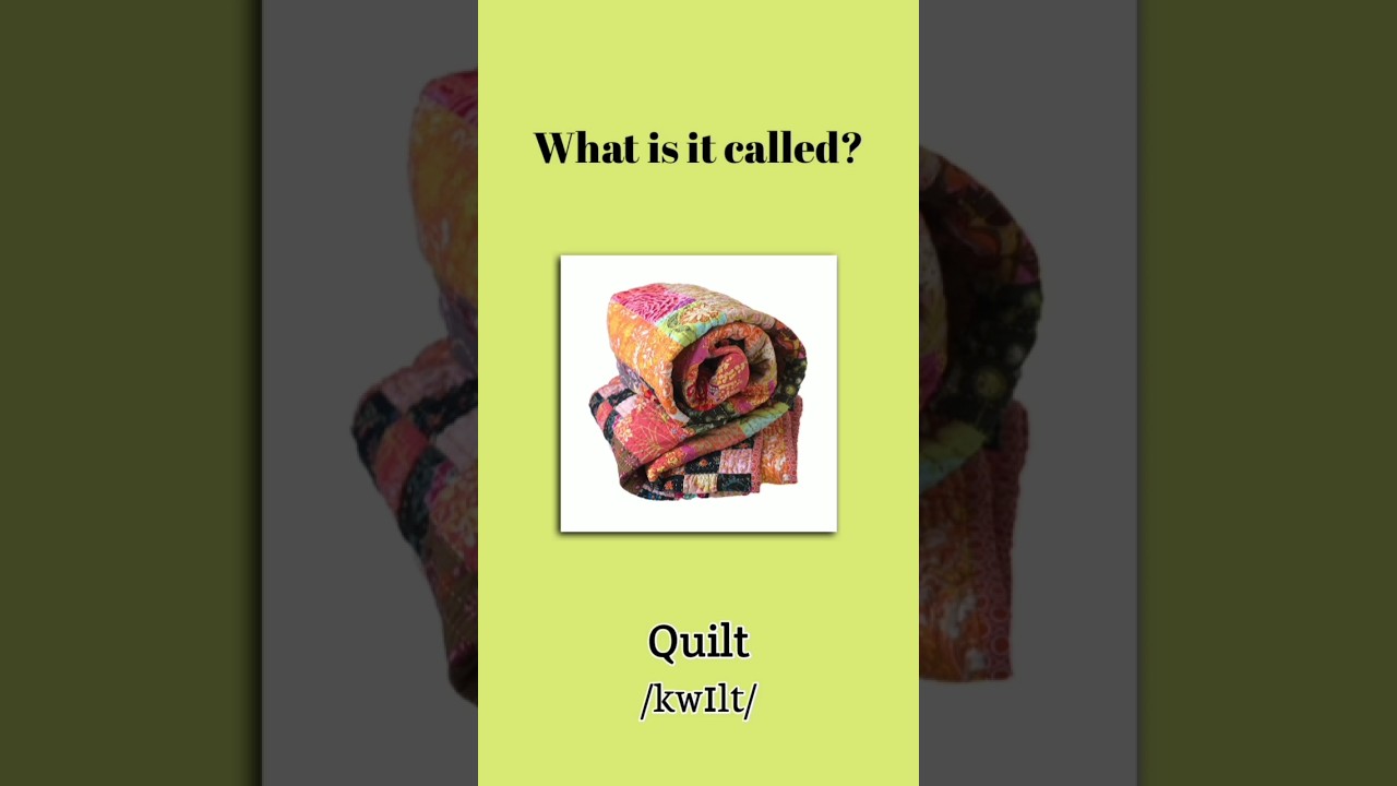 Bedroom Vocabulary in English | Bedroom Items Names in English 