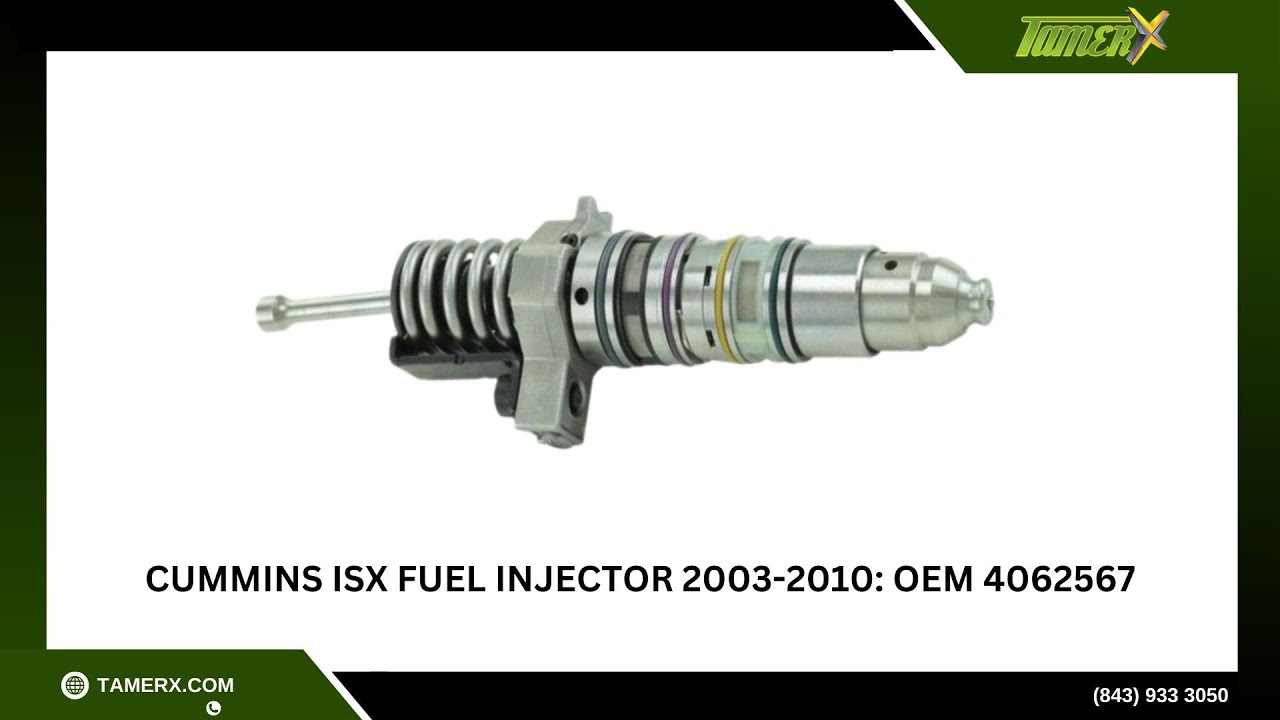 Cummins ISX Fuel Injector 2003-2010: OEM 4062567 - YouTube