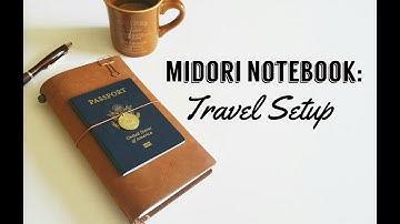 Camel Midori Notebook: Travel Journal Setup