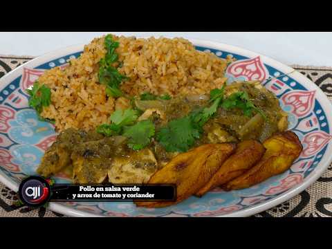 Chicken in Green Salsa and Tomato Cilantro Rice | Cowboy Butter Steak Bites | Ají