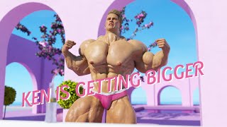 Ken Is Getting Bigger - barbie Muscle-Growth Animation