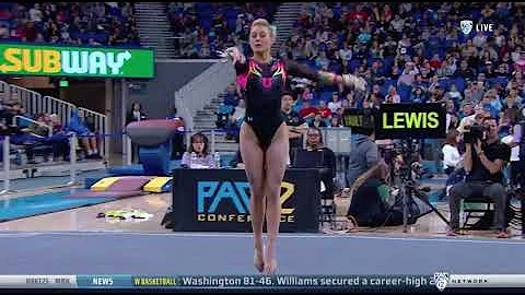 Tiffani Lewis (Utah) 2018 Floor vs UCLA 9.825