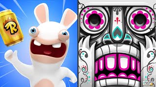 Rabbids Crazy Rush Vs Temple Run 2 Spirits Cove Map
