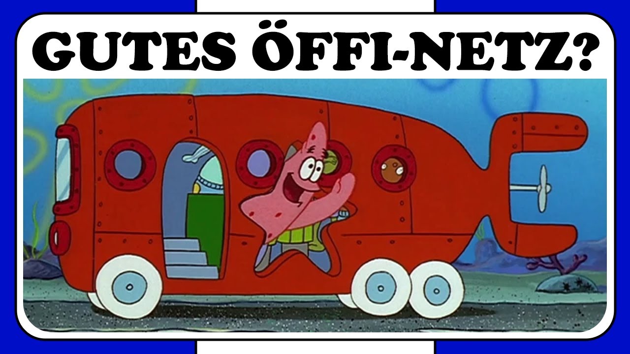 Wie gut ist das öffentliche Verkehrsangebot in Bikini Bottom?