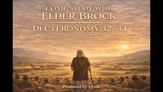 Come Study With Me — Elder Brock | Deuteronomy 32–34 | Moses’ Song and Final Blessing