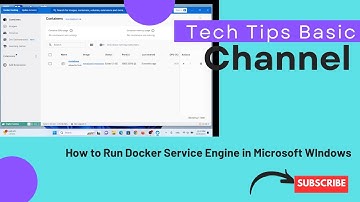 How to Run Docker Service Engine in Microsoft WIndows #tips #docker #service #windows