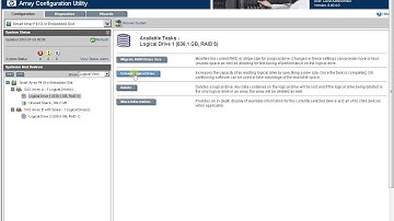 How to expand raid 5 on hp server with P410i Card controller