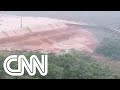 Veja momento em que barragem transborda em Minas Gerais | EXPRESSO CNN