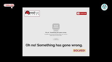 Oh No! Something Has Gone Wrong [SOLVED] - RHEL Server With GUI Not Coming Up