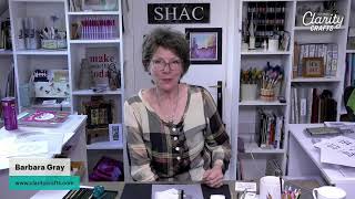 🔴 Clarity SHAC LIVE - 310 - Doodled Butterfly &amp; Flowers Round with Frame - Part 6