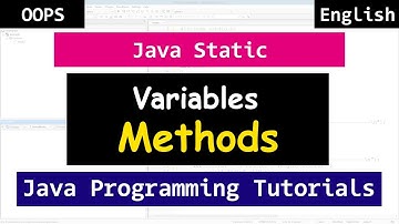 Static Keyword, Methods, Variables | Java OOPS Video Tutorials for Beginners