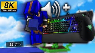 Mouse & Keyboard Sounds **8K 600FPS** Hypixel Bedwars   16x Pack Showcase