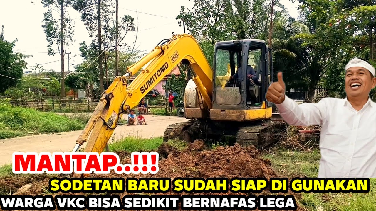 LAPOR KDM‼️ SODETAN BARU DI KALI VKC SUDAH JADI LANGSUNG DI COBA , UNTUK ANTISIPASI BANJIR DI VKC