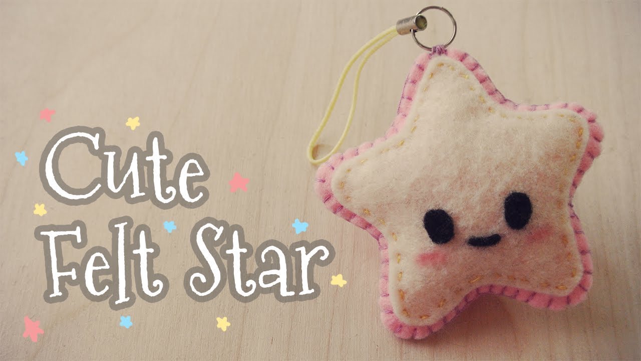 Cute felt twinkle star toy (tutorial) 