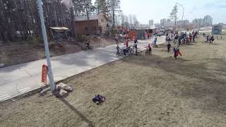 XIRO Explorer 4K + SJCAM SJ8 PRO , велосипедные соревнования среди детей, Екатеринбург