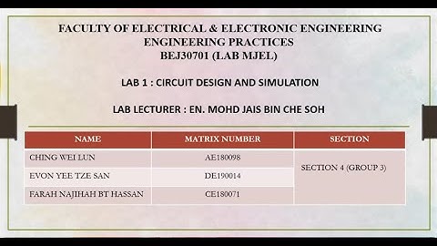 Engineering Practice Lab 1 Demonstration Video