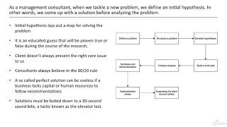 McKinsey Productivity Principles For Work And Life : Intro to problem solving in McKinsey way