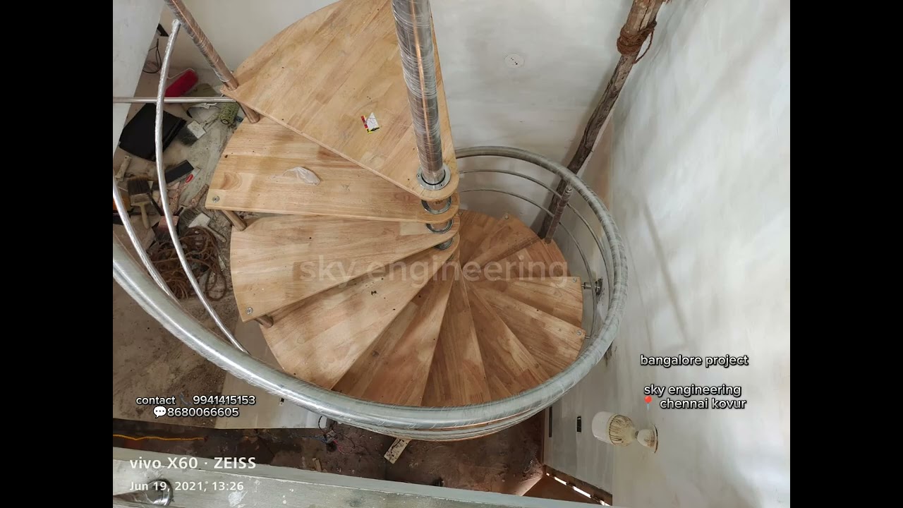 Stainless Steel Spiral Staircase | Available on IndiaMART