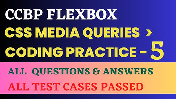CSS Media Queries | Coding Practice 5 | FLEXBOX | NxtWave | CCBP 4.0