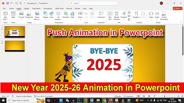 New Year 2026 Powerpoint Animation | Push Animation in Powerpoint | New Year Powerpoint Presentation